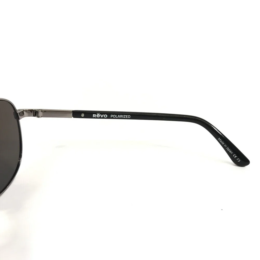 Revo Sunglasses CONRAD RE1106 00 Silver Aviators w/ Blue Polarized Mirror Lenses